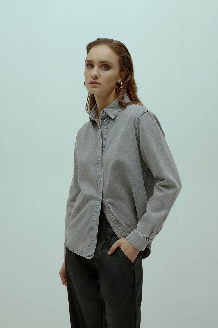 Homage  Denim blouse Grijs