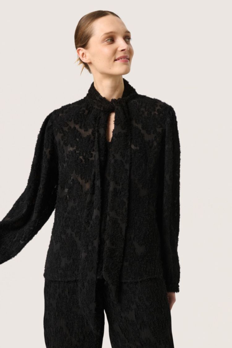 Soaked In Luxury  SLRaye Blouse Zwart