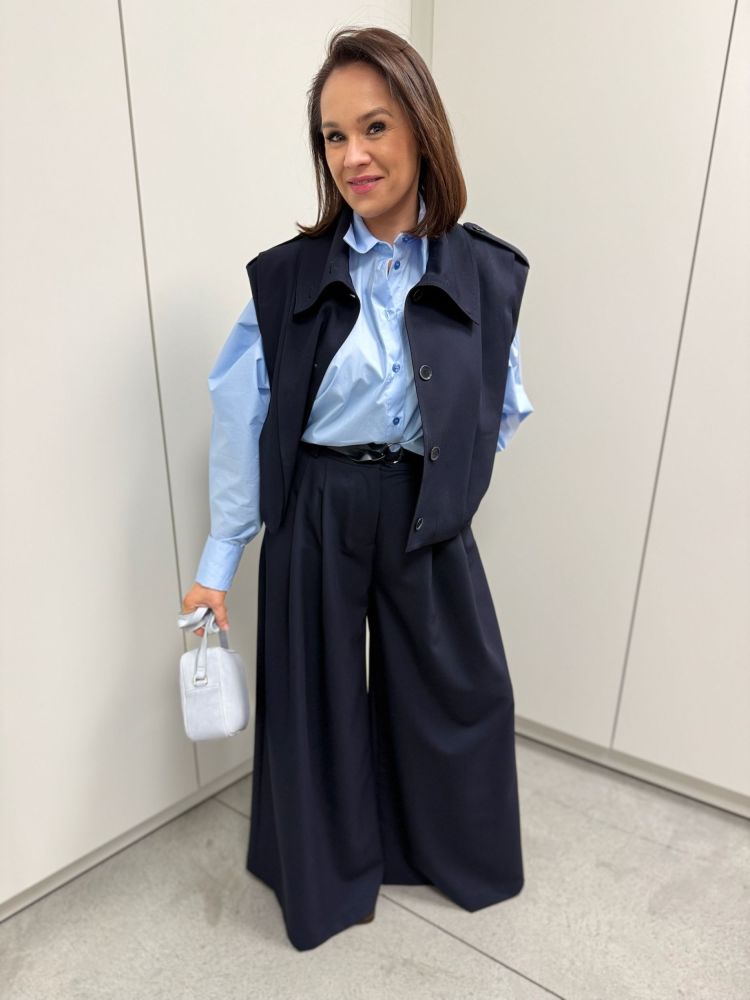 Imperial Wide leg P7D1LIC Blauw