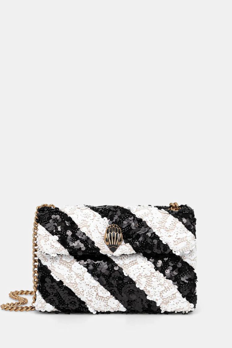 Kurt Geiger  690-SEQUINS MD KENSINGTON E Zwart/wit