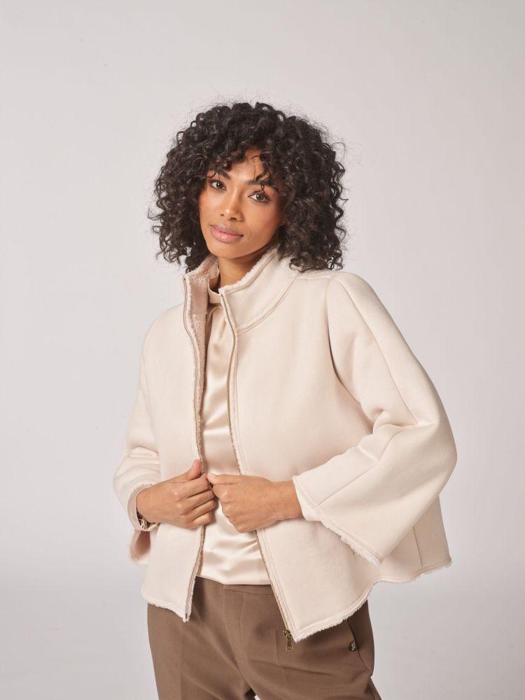 Lalotti  TEDDY CAPE Ecru