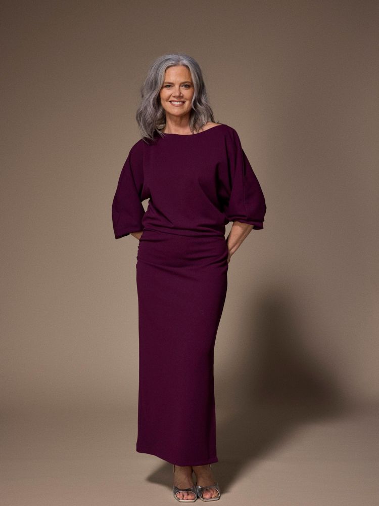 Lalotti  ELEONOR LONG DRESS Bordeaux
