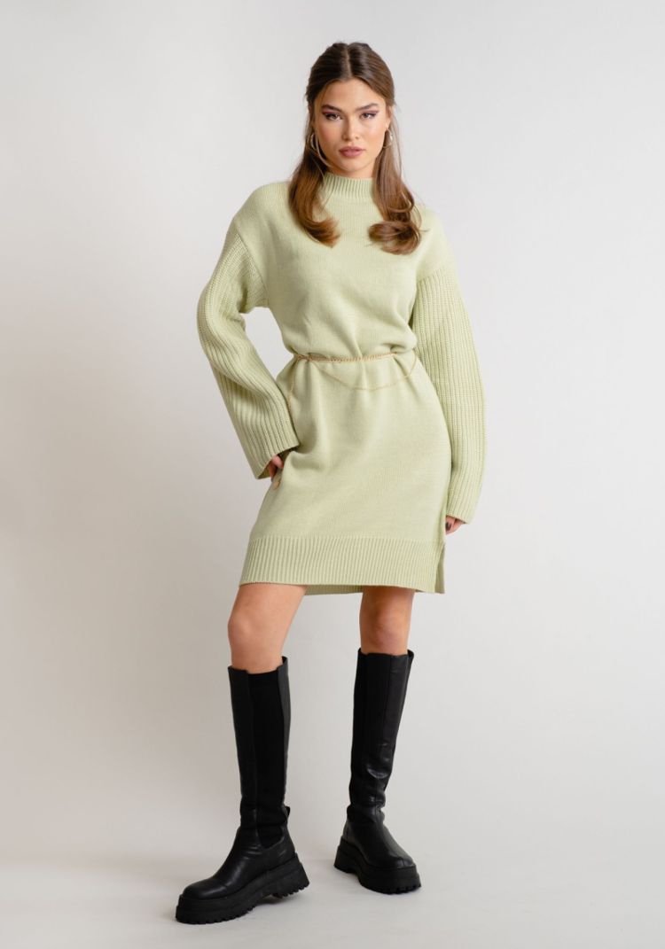 Rut & Circle  Svea knit dress Groen