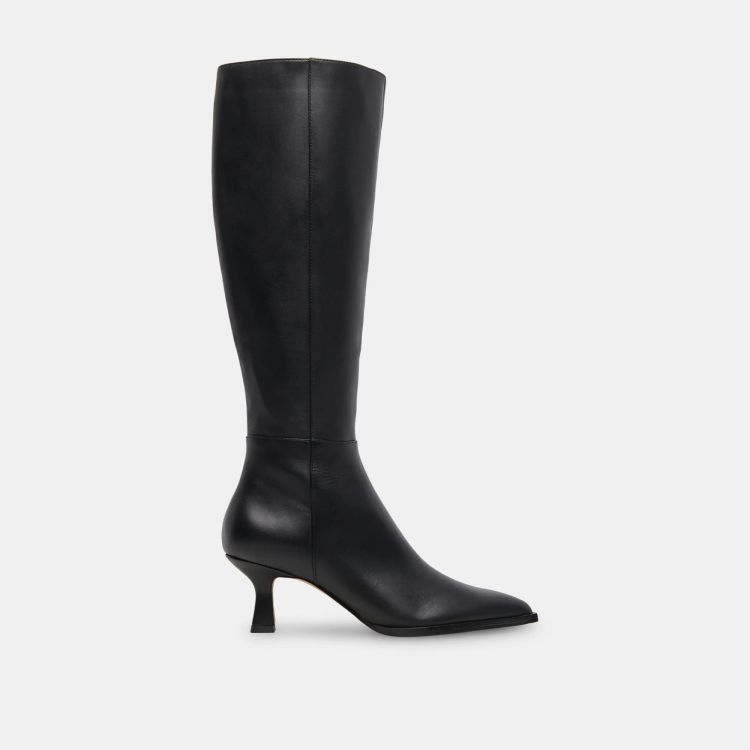 Dolce Vita  Auggie Boots Black Leather Zwart