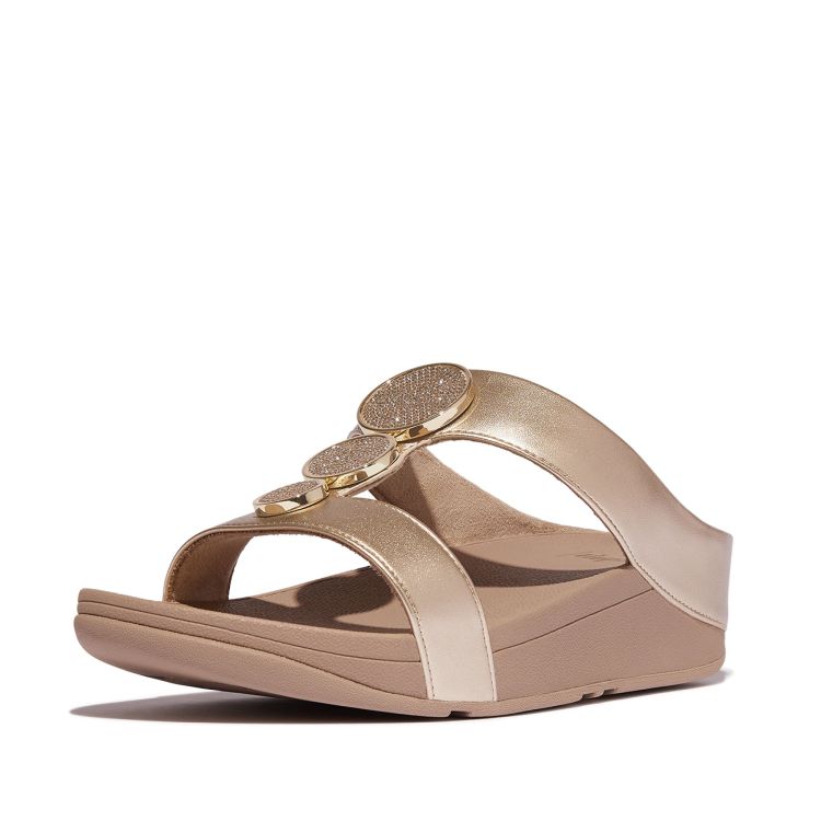 Fitflop  HALO BEAD-CIRCLE METALLIC H-BAR Beige