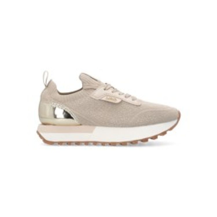 Liu Jo  EVELYN 916 - SNEAKER KNIT/METALLIC AIR Goud