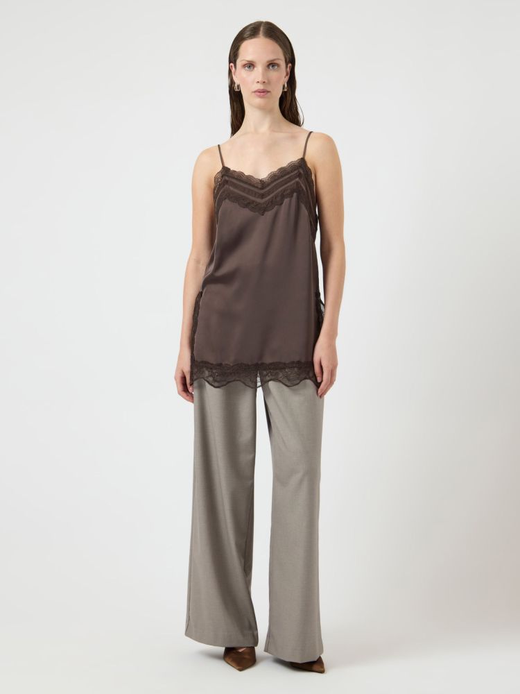 Y.a.s.  YASFRANKIE STRAP TOP S. - D2D Bruin