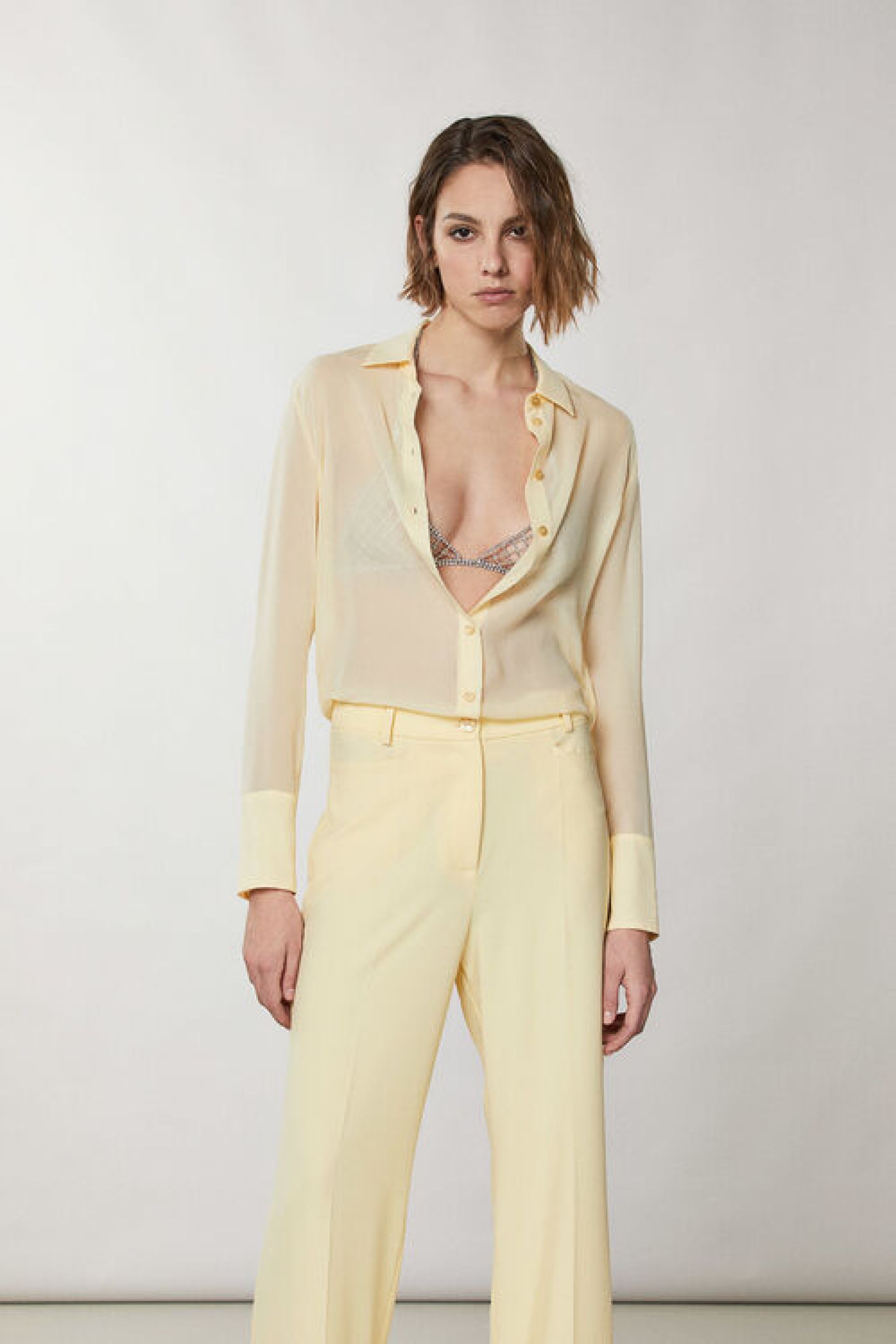 Patrizia Pepe Clothes 2C1404A084 geel - hemdenkleding | C Concept Store